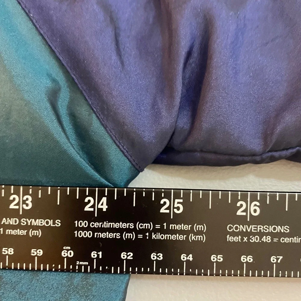 VTG 90s Dunbrooke Colorblock‎ Windbreaker Jacket Teal Purple Pink Mens XL Retro